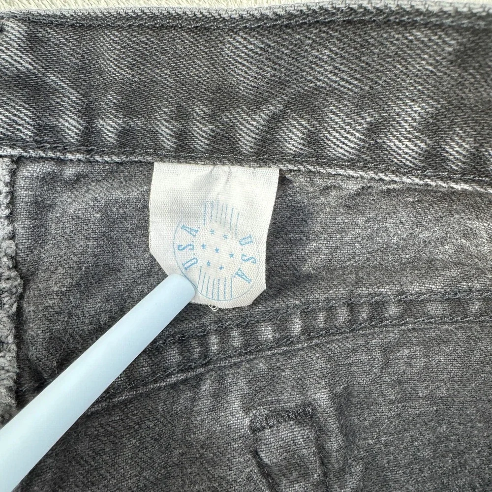 Vintage Premium Blue Label Jeans Mens 40x30 Black Relaxed Tapered Made in USA
